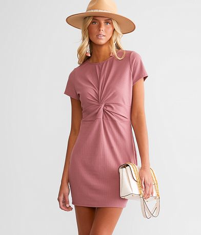 Willow & Root Twisted Mini Dress front view