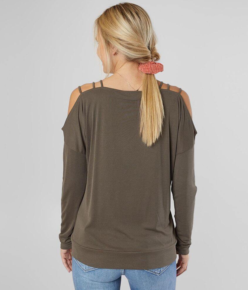 Strappy Cold Shoulder Top