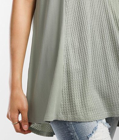 BKE Waffle Knit Tunic Top MISC_DETAIL_1