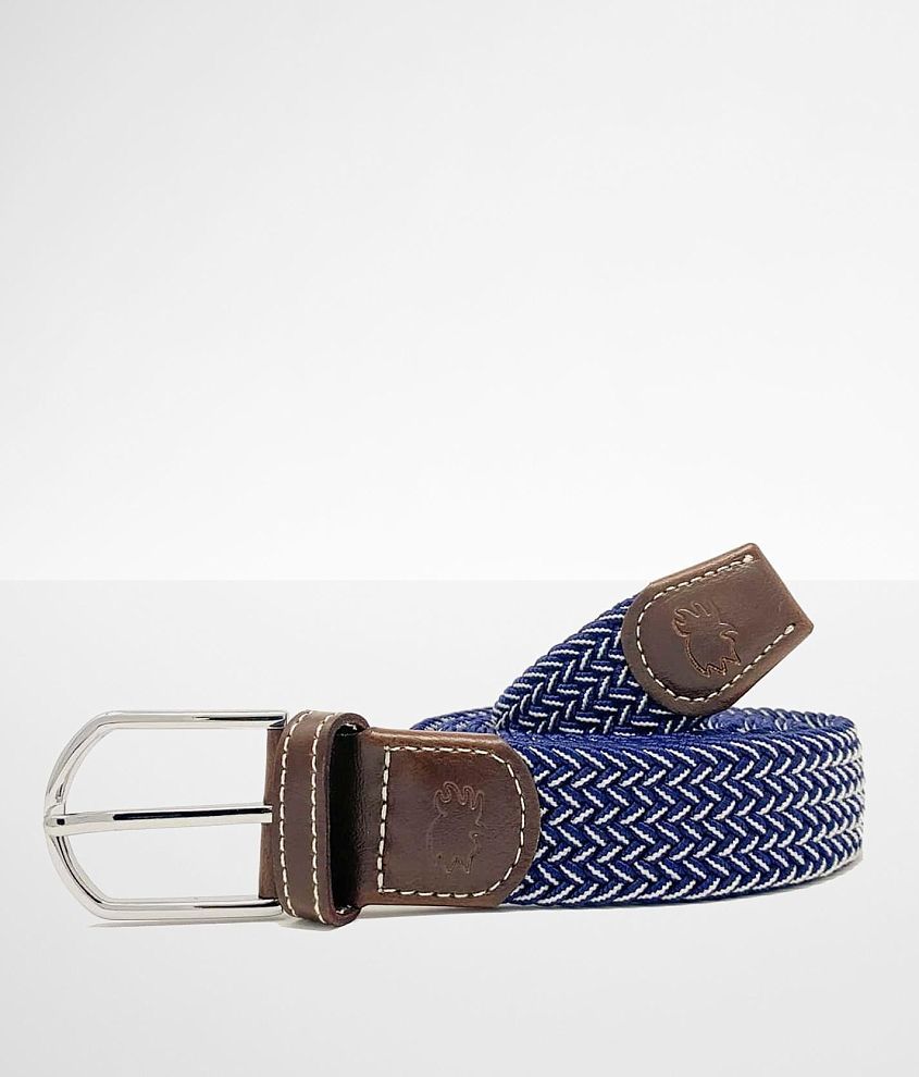 Roostas The Ponte Vedra Stretch Belt - Men's Belts in Navy Grey | Buckle