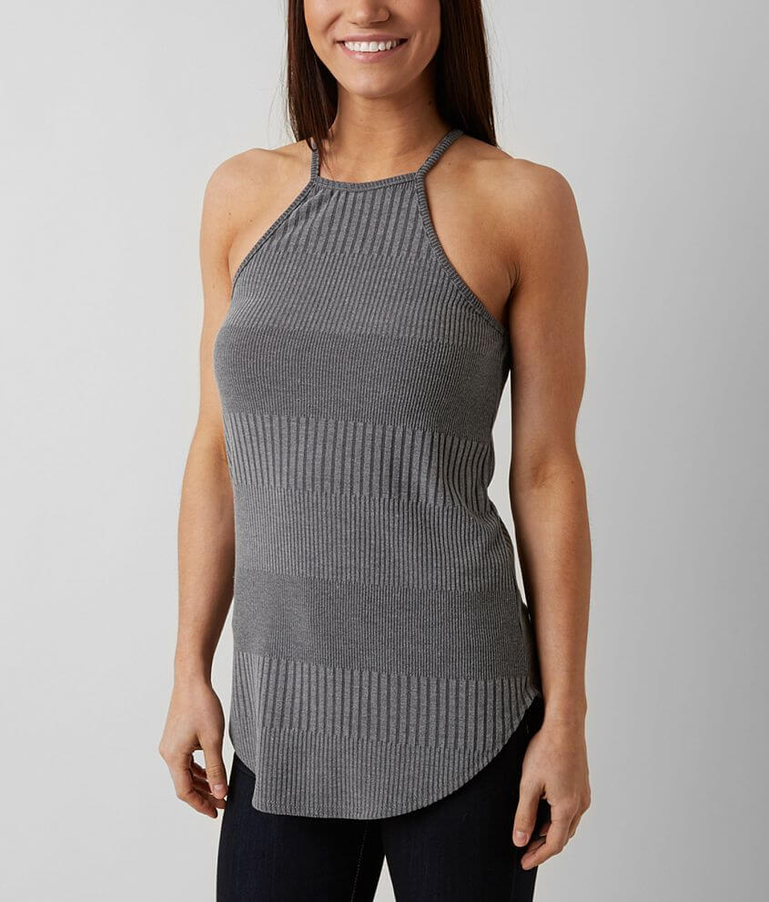 Daytrip Ribbed Tank Top front view