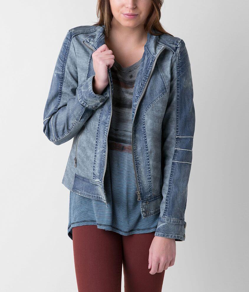 Blanc Noir Denim Jacket Women s Coats Jackets in Denim Buckle