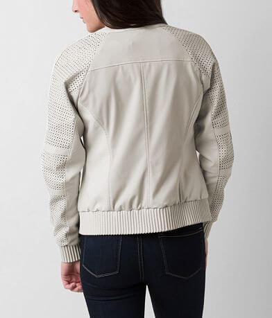 Blanc Noir Perforated Jacket back view
