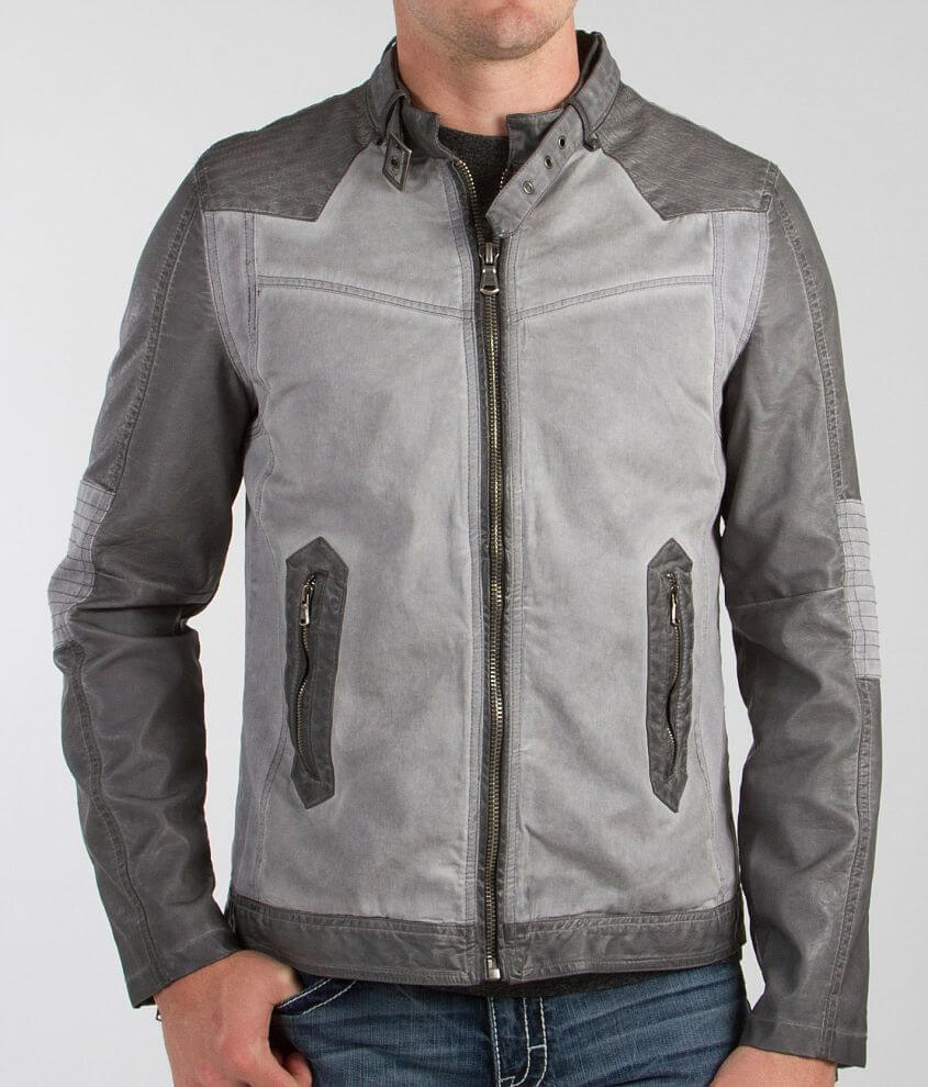 Blanc Noir Pieced Jacket Men s Coats Jackets in Charcoal Buckle