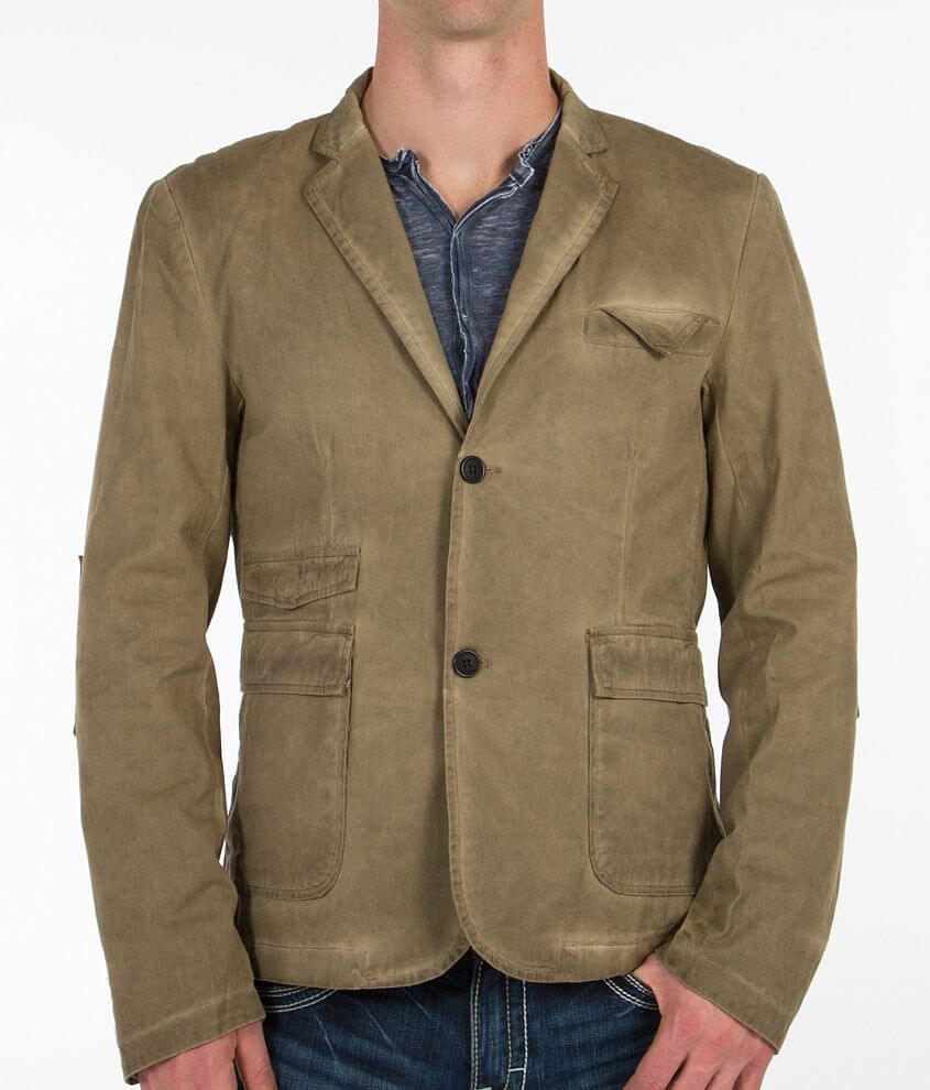 Mens canvas hotsell blazer jacket