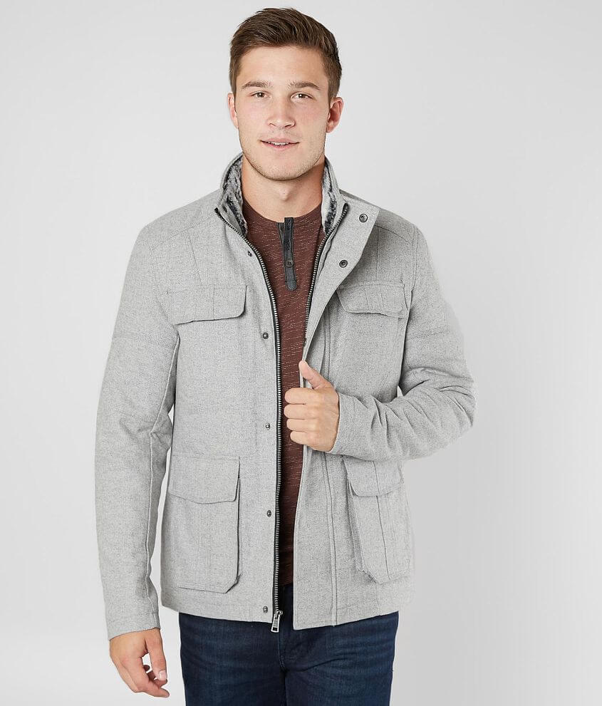 Light Gray Wool-blend Jacket