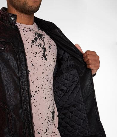 Buckle Black Faux Suede Jacket MISC_DETAIL_1