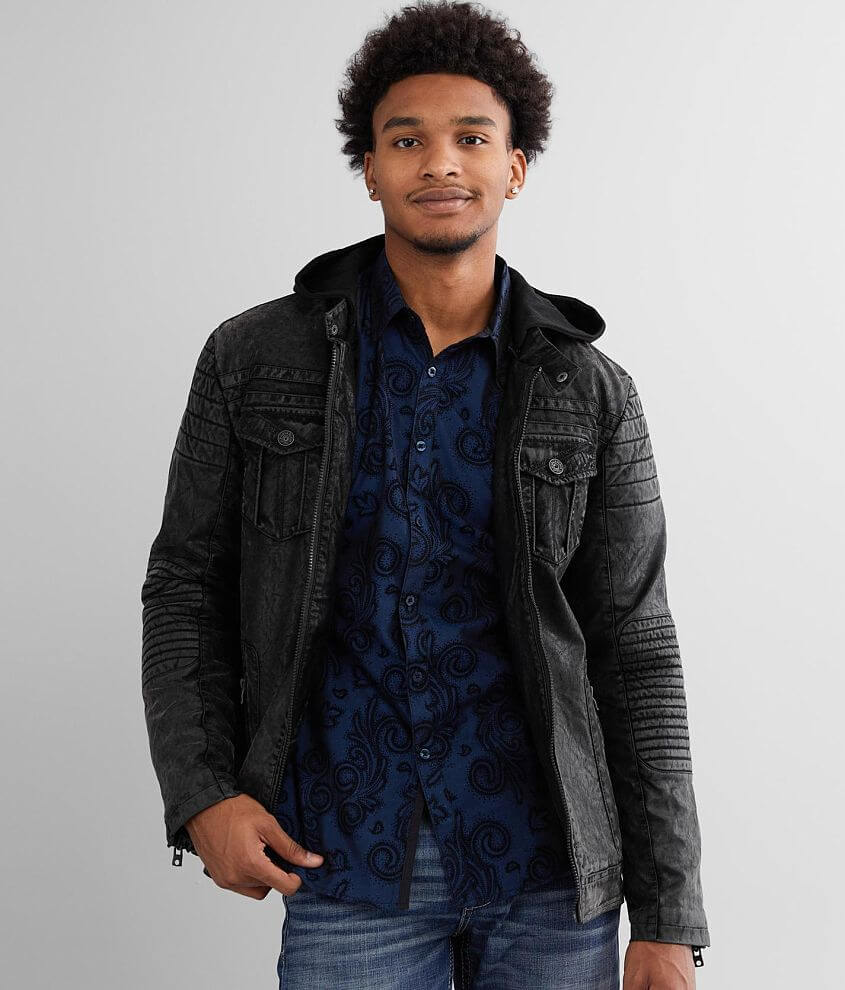 Buckle black clearance mens jacket