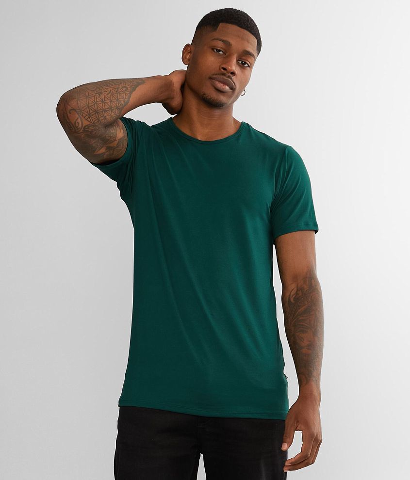 Rustic Dime Faux Suede T Shirt Men s T Shirts in Hunter Green