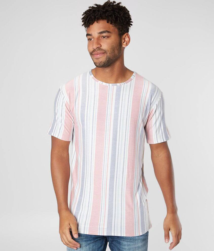 Image of Rustic Dime Vertical Stripe Stretch T-Shirt