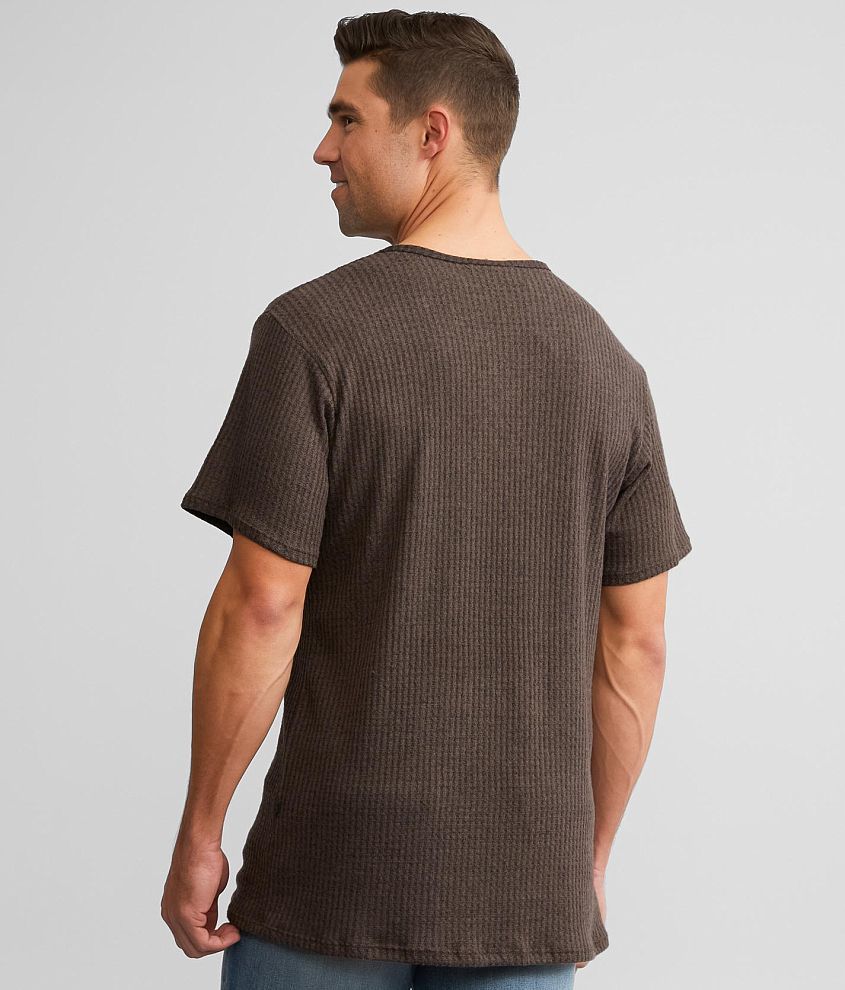 Brushed Waffle Knit T-Shirt