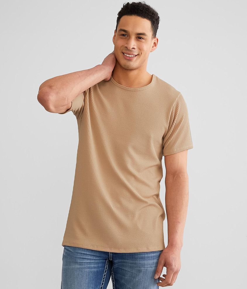 Rustic Dime Textured Rib T-Shirt front view