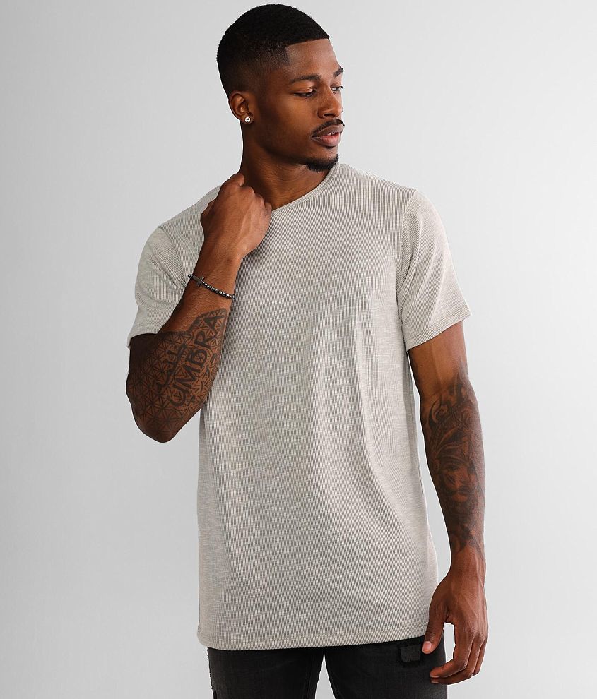 Ribbed t shirt deals mens