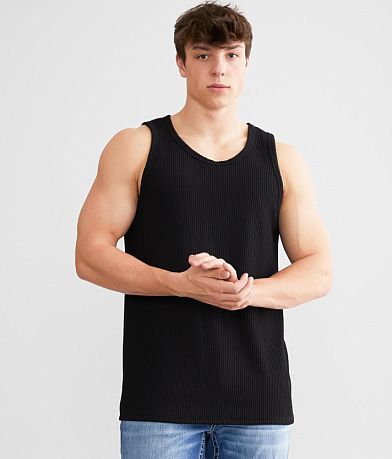 Rustic Dime Ribbed Tank Top front view