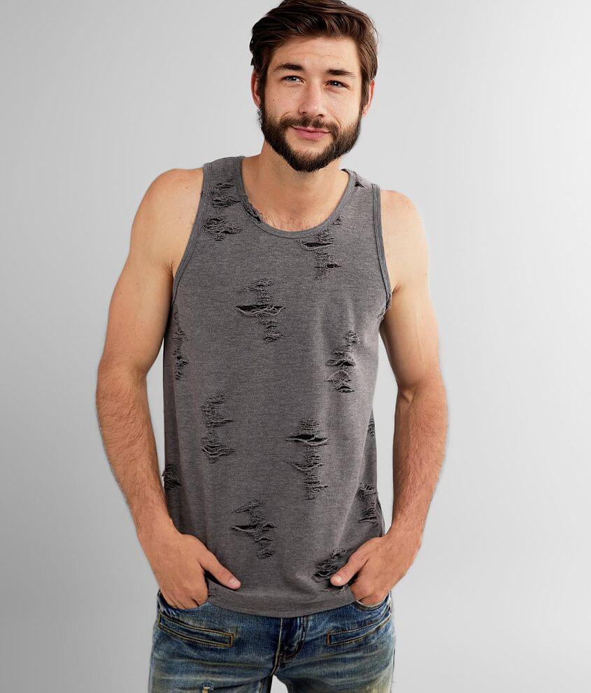 Rustic Dime French Terry Tank Top - Men's Tank Tops in Charcoal