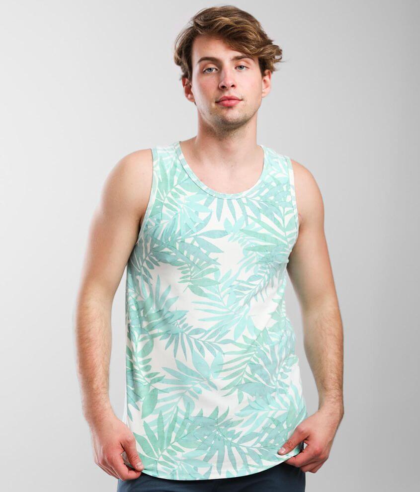 Rustic Dime Palm Tank Top front view