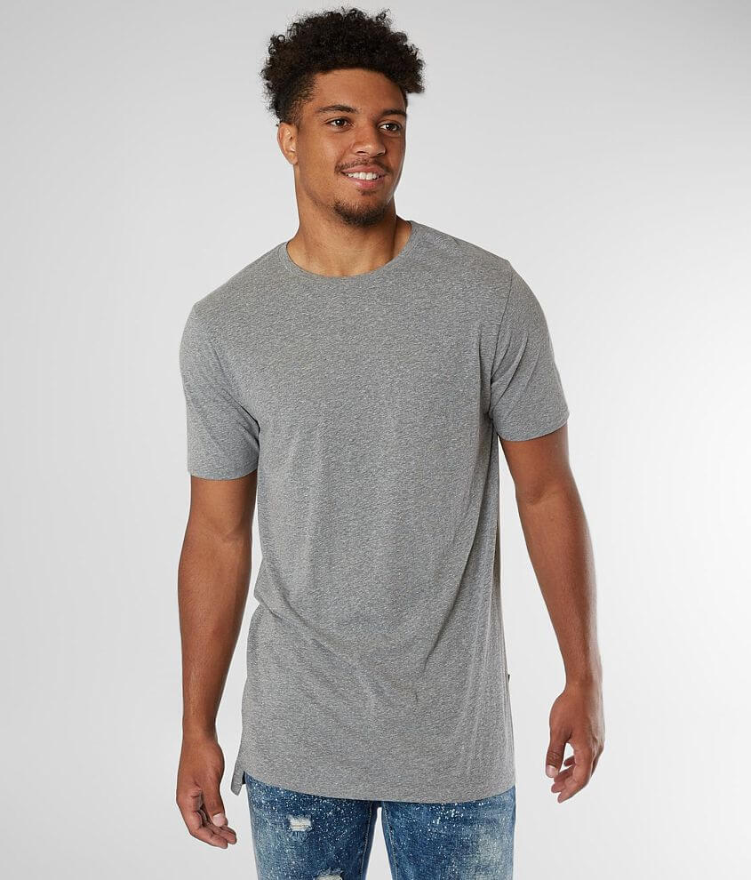 Rustic Dime Triblend Long Body T-Shirt front view