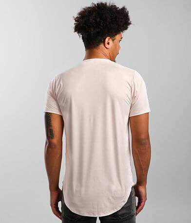 Rustic Dime Drop Tail Hem T-Shirt BACK