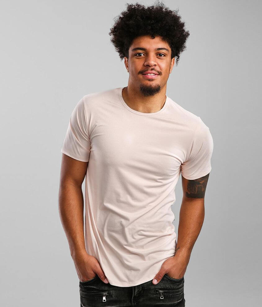 Rustic Dime Drop Tail Hem T-Shirt - Men's T-Shirts in Blush | Buckle