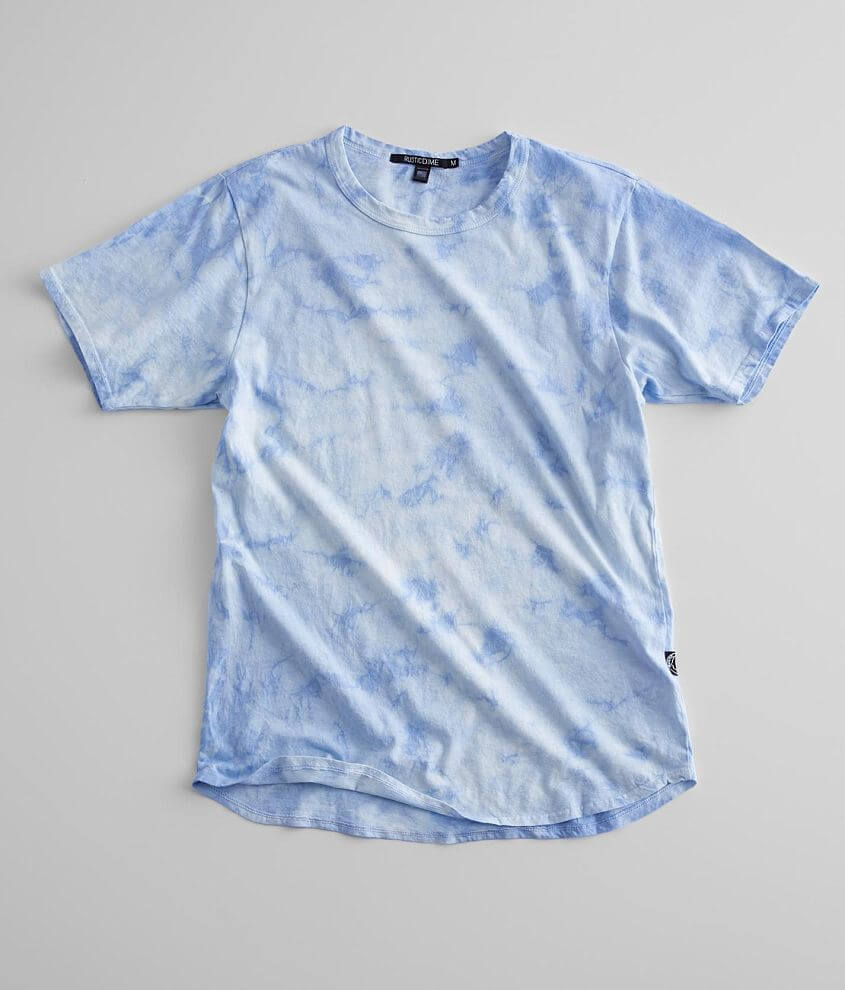 Rustic Dime Washed Tie Dye T-Shirt - Men's T-Shirts in Blue Cloud | Buckle