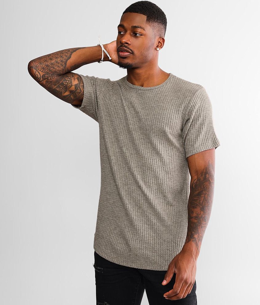 Rustic Dime Long Body T-Shirt - Men's T-Shirts in Heather Grey | Buckle