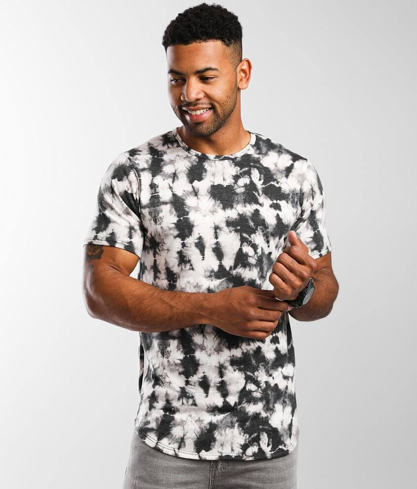 Rustic Dime Tie-Dye T-Shirt - Men's T-Shirts in Black Grey | Buckle