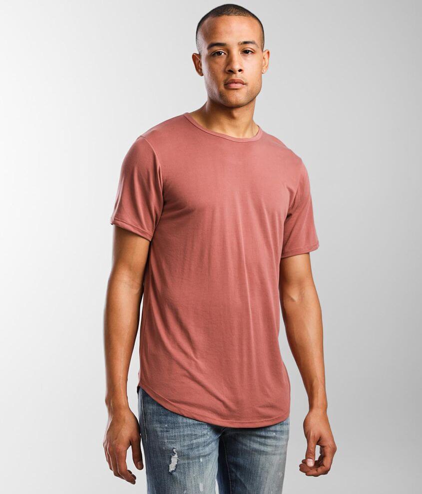 Rustic Dime Long Body T-Shirt - Men's T-Shirts in Marsala | Buckle