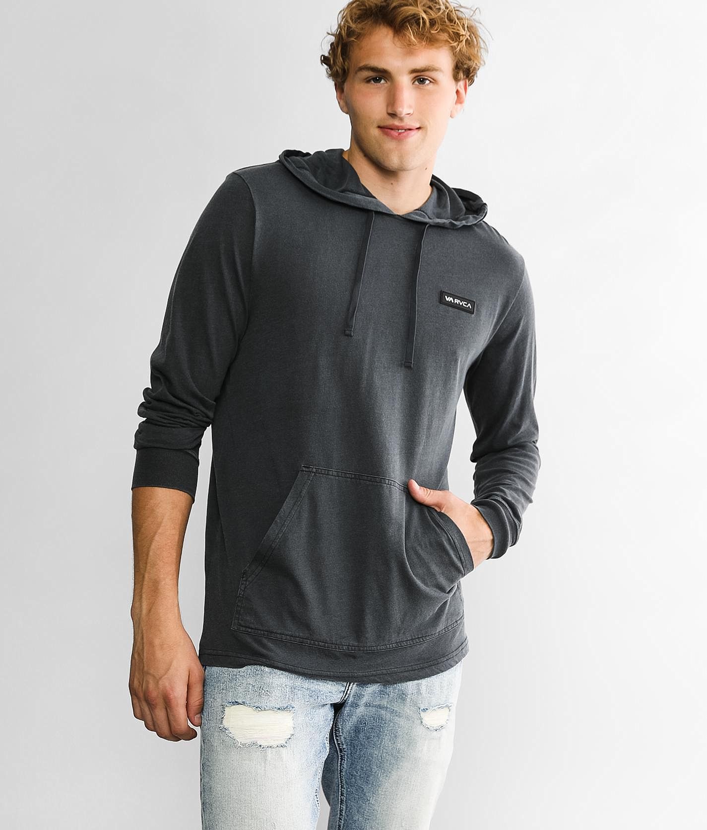 RVCA Balance Arc Hoodie - Men's Sweatshirts in Charcoal