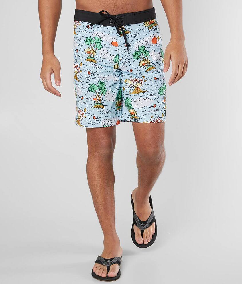 RVCA Industry Island Sunset Stretch Boardshort front view