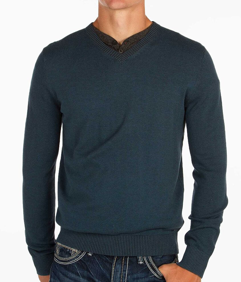 RVCA Plate Sweater - Men's Sweaters in Desert Blue | Buckle