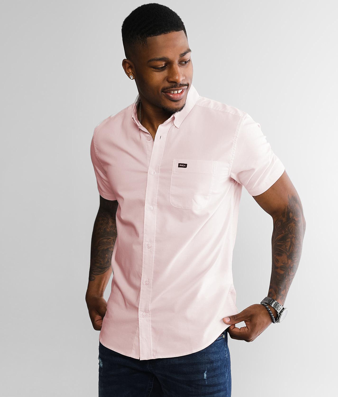 rvca men's that ll do oxford shirt