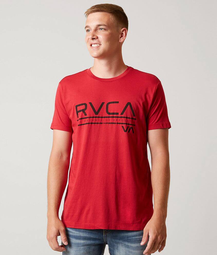 RVCA Distressed Stripe T-Shirt front view