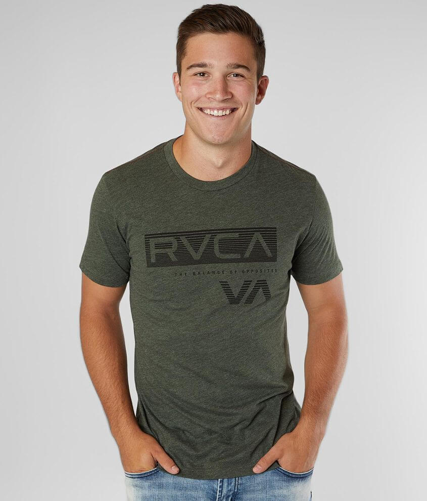 RVCA Black Bar T-Shirt front view