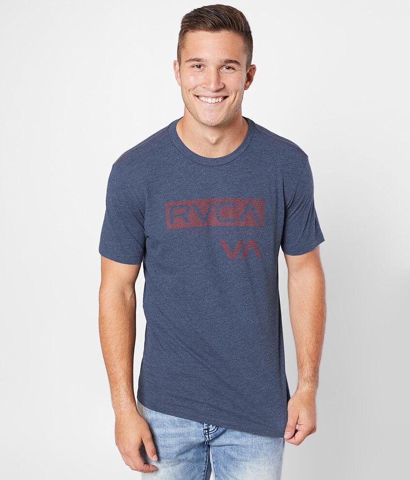 RVCA Box Fade T-Shirt - Men's T-Shirts in Navy Vintage Dye | Buckle