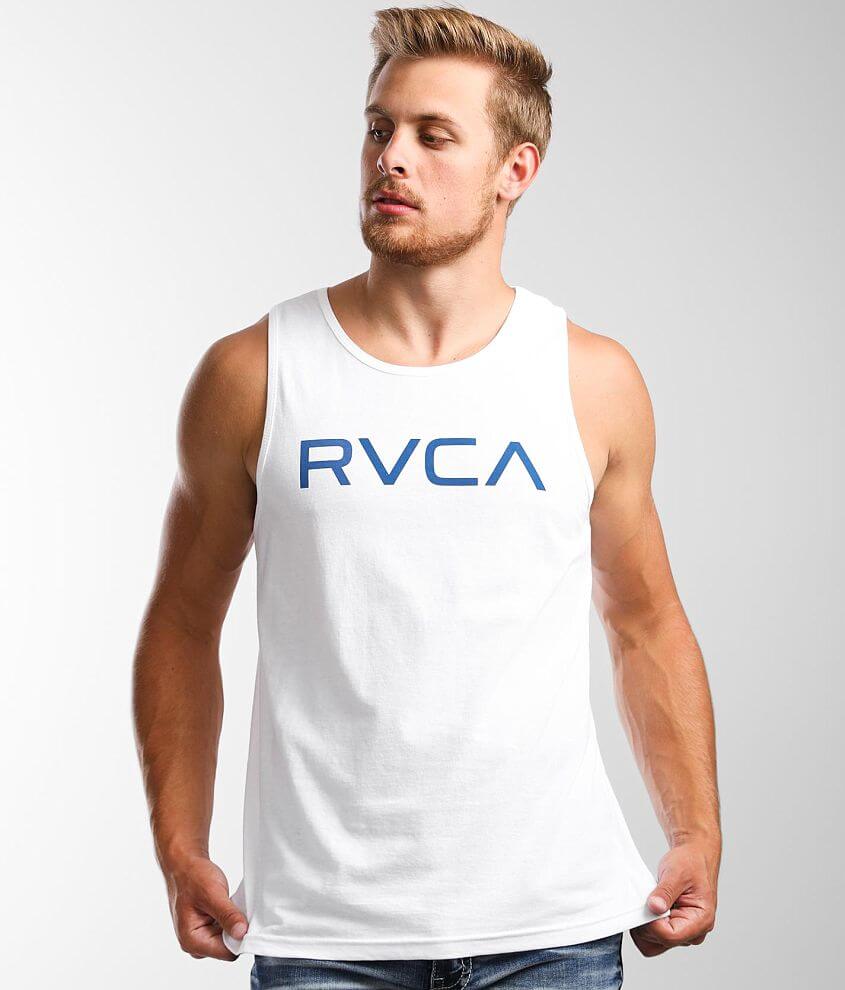 RVCA Big Tank Top Men's Tank Tops in White Buckle