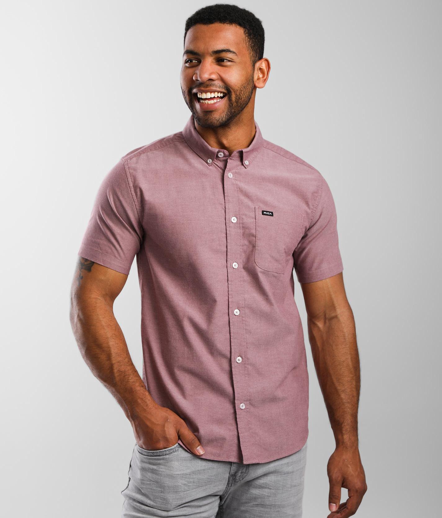 rvca men's that ll do oxford shirt