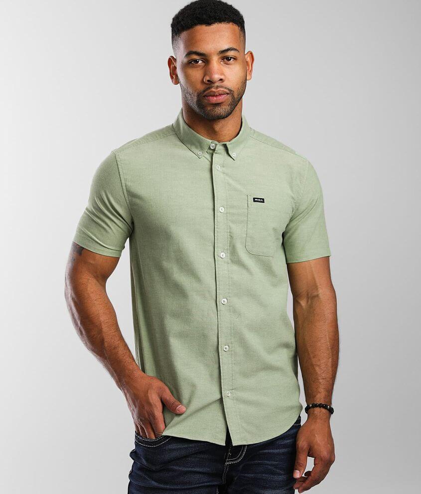 RVCA That'll Do Stretch Shirt - Men's Shirts in Kelly Green | Buckle