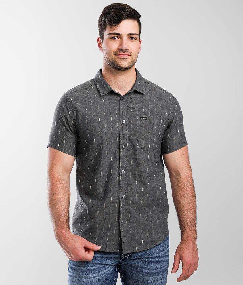 RVCA That'll Do Dobby Woven Shirt - Men's Shirts in Moody Blue | Buckle