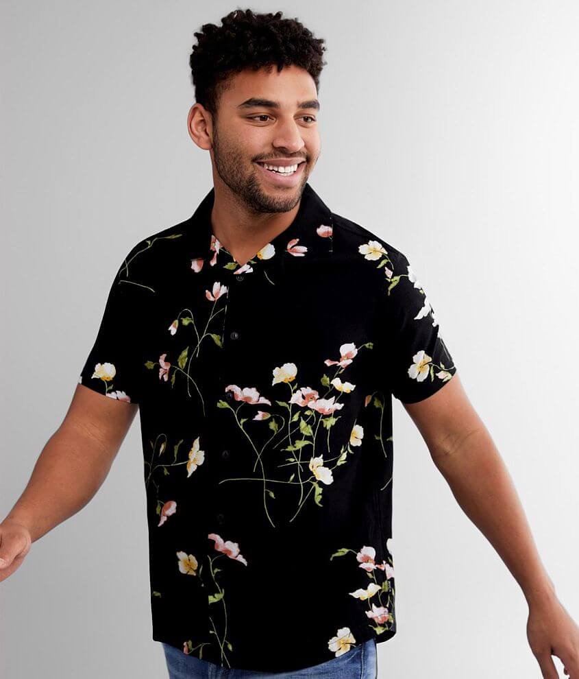 RVCA Lazarus Floral Shirt - Men's Shirts in Black | Buckle