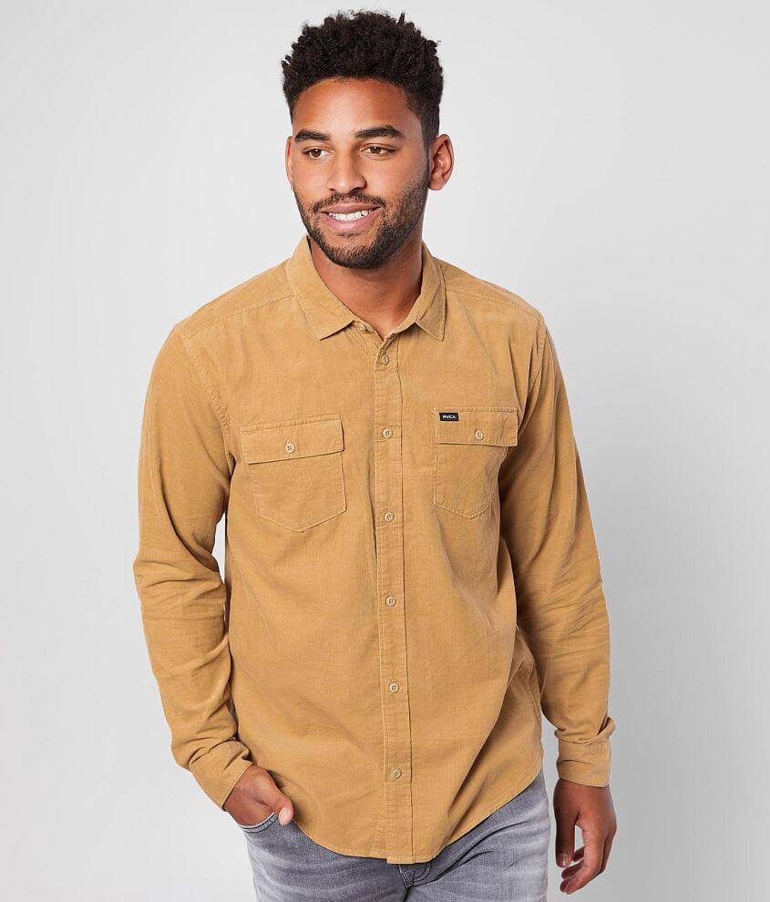 RVCA Freeman Corduroy Shirt - Men's Shirts in Dust Yellow | Buckle