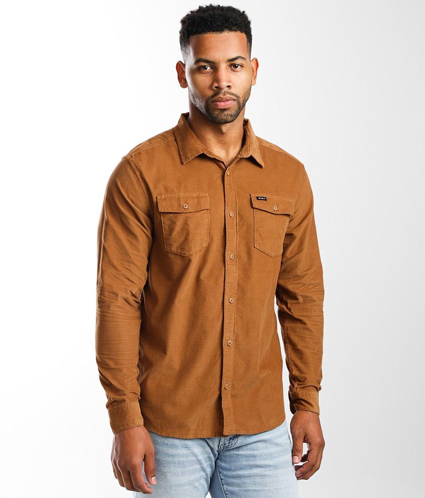 RVCA Freeman Corduroy Shirt - Men's Shirts in Camel | Buckle