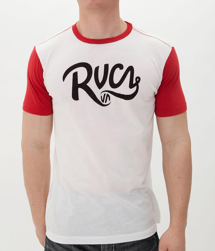RVCA Grip Script T-Shirt front view