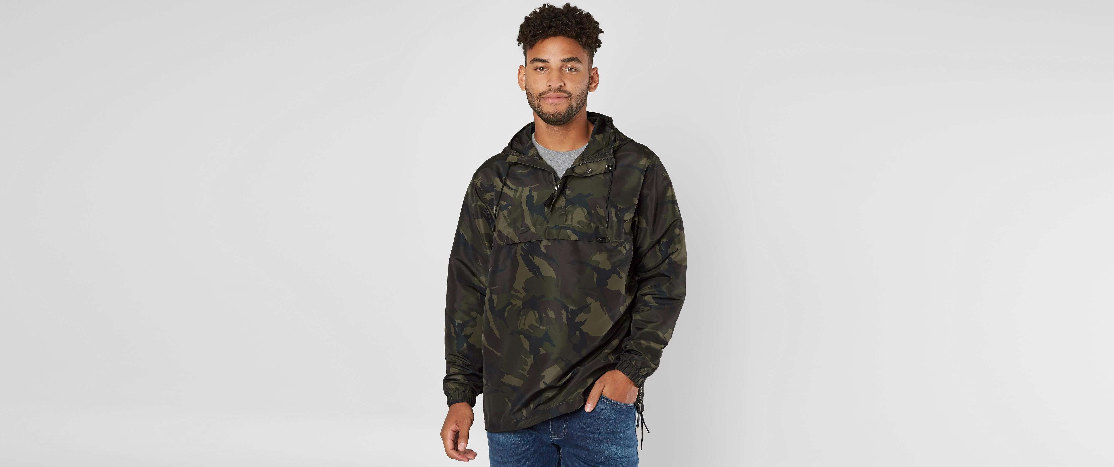 Anorak Jacket Camo Cinch Jacket RVCA Packaway Anorak II Jacket
