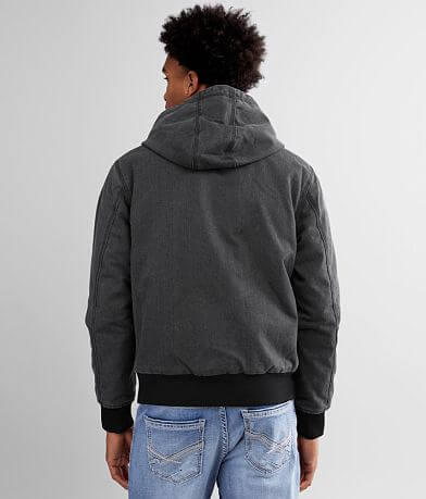 RVCA Canvas Hooded Bomber Jacket BACK