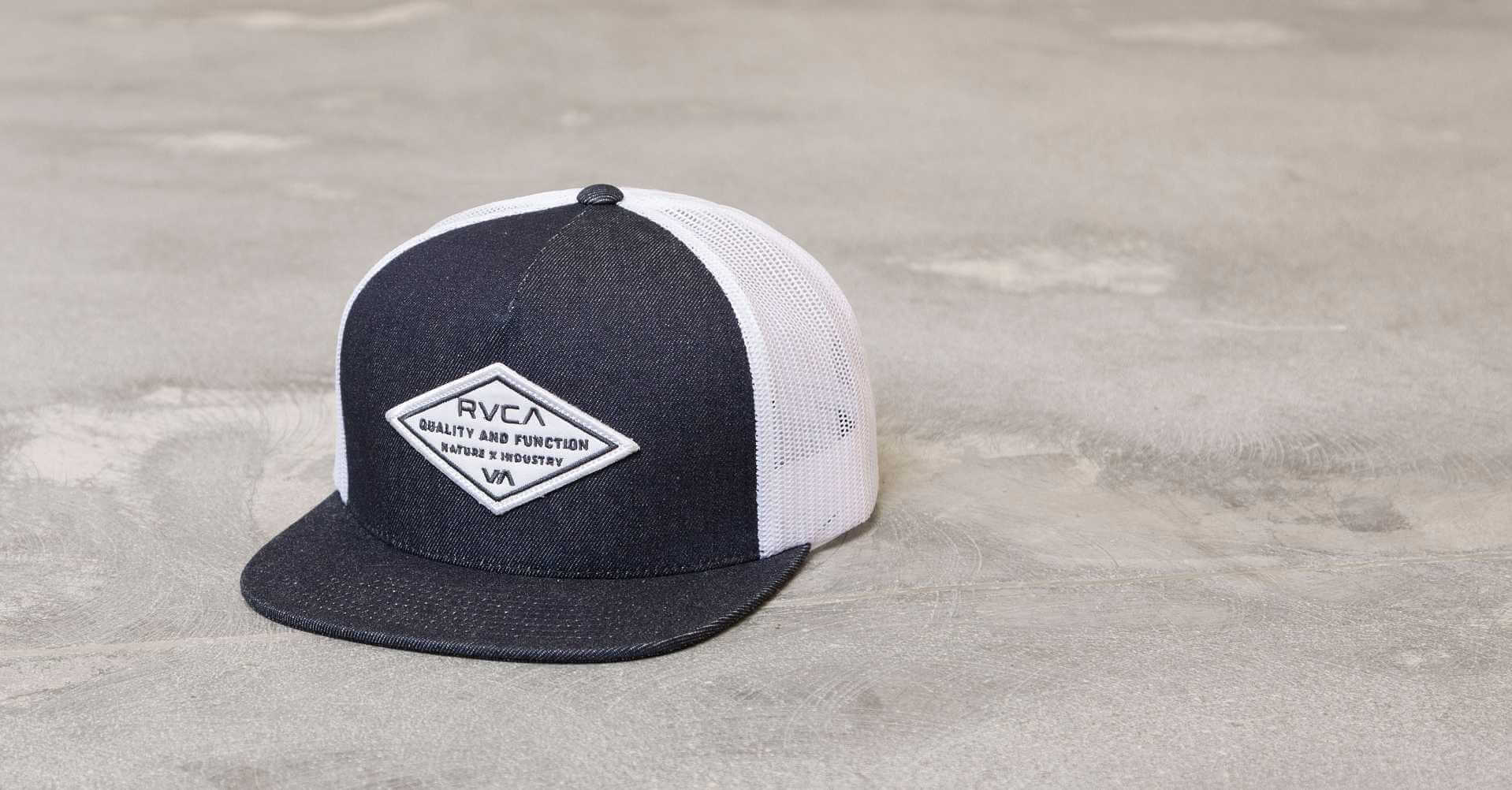 RVCA Basic Balance Trucker Hat - Men's Hats in White | Buckle