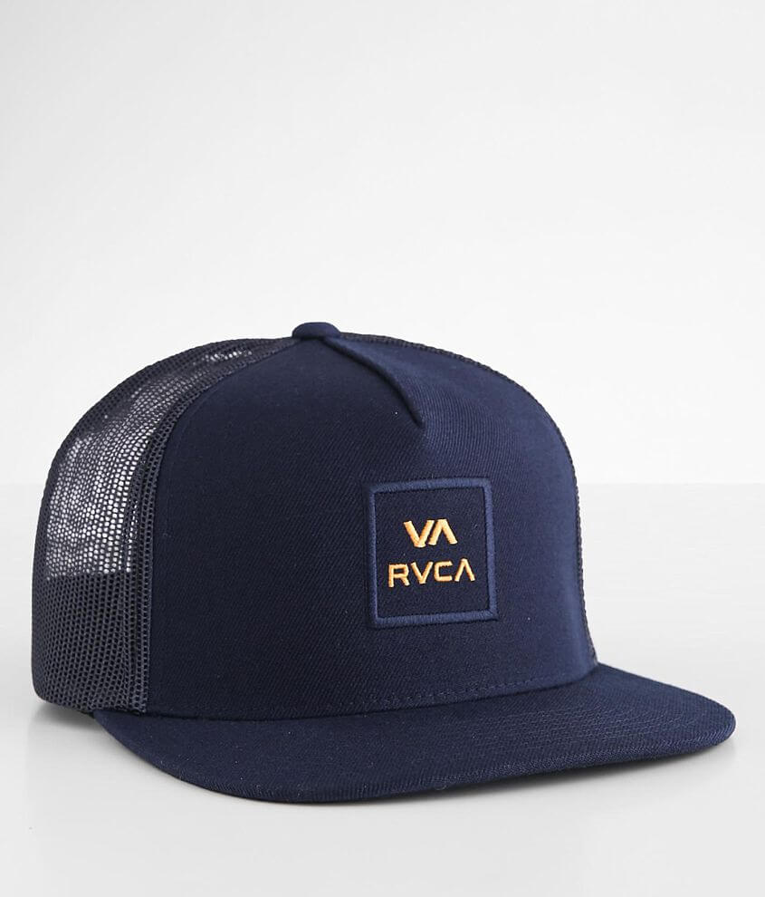 RVCA VA All The Way Trucker Hat - Men's Hats in Navy Gold | Buckle