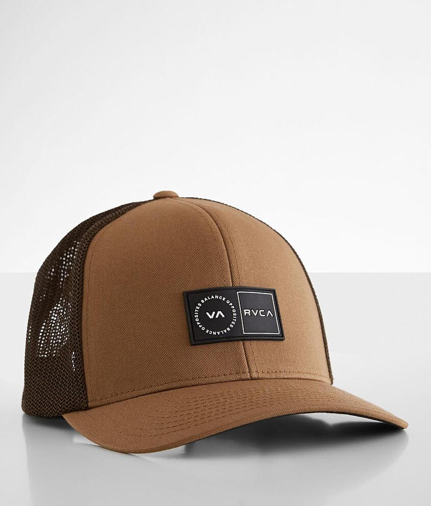 RVCA Platform II 110 in Tan Men\'s Hats Hat | Trucker - Buckle Flexfit