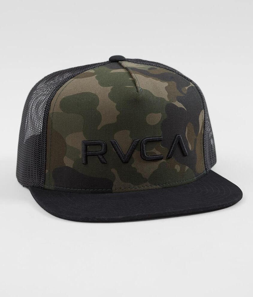 Rvca camo best sale trucker hat