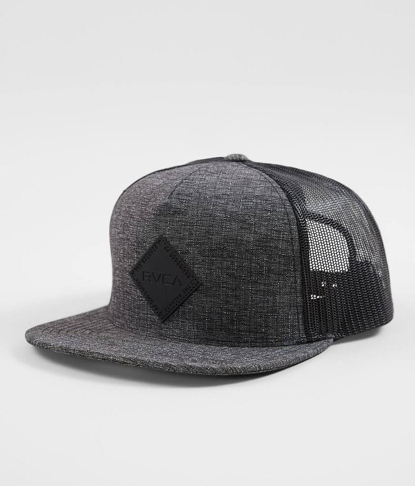 RVCA Buckley Slub Trucker Hat - Men's Hats in Charcoal | Buckle