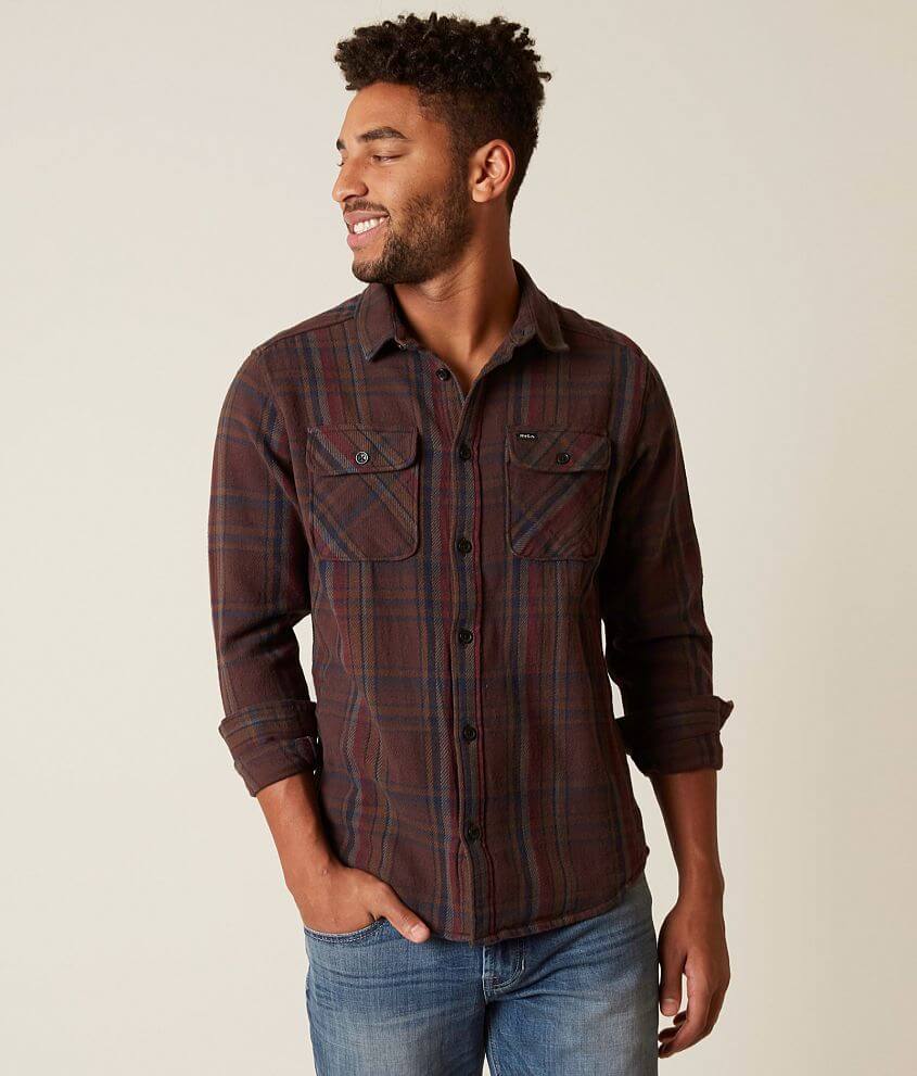 RVCA Camino Flannel Shirt front view